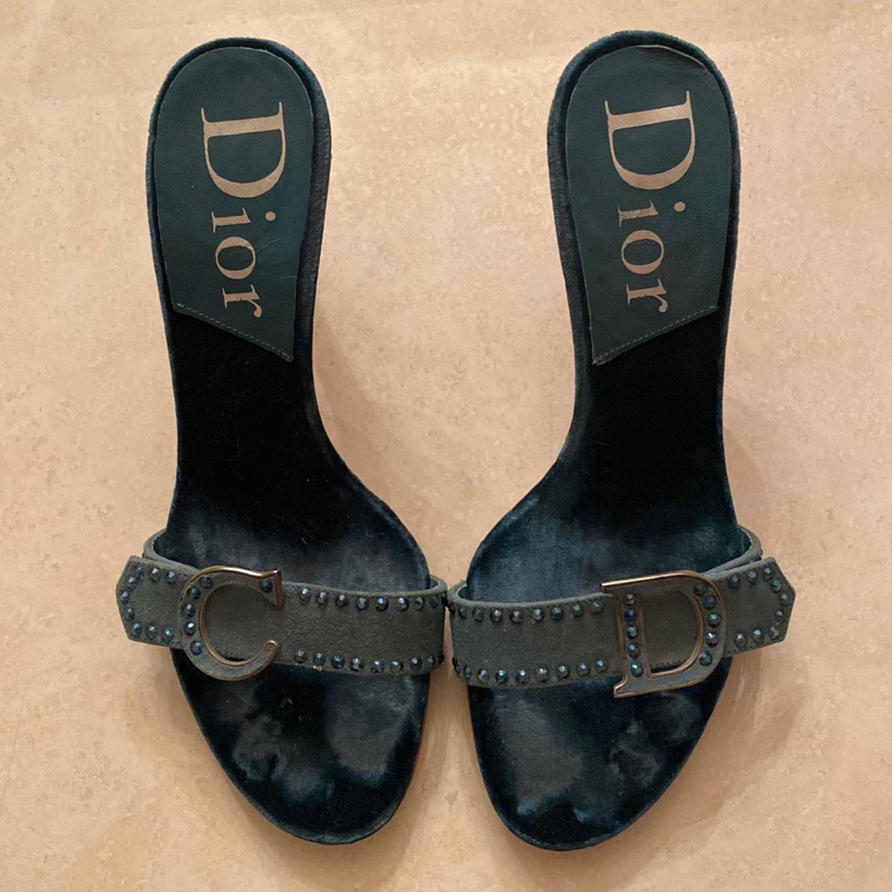 Dior Velvet Kitten Heel
